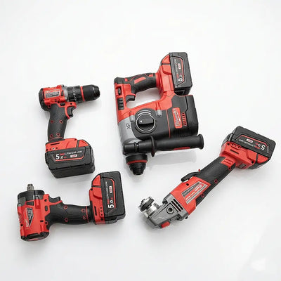Pack 4 en 1 Sans Fil 128V (Boulonneuse, Perceuse, Meuleuse, Perforateur) - طقم أدوات احترافي